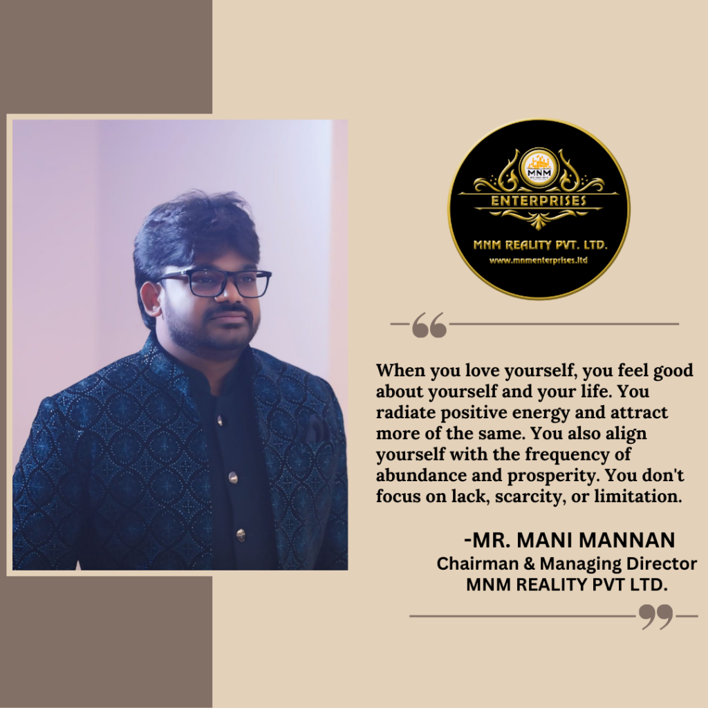 Mr. Mani Mannan, Chairman and Managing Director of MNM Reality Pvt Ltd, speaking at a company event