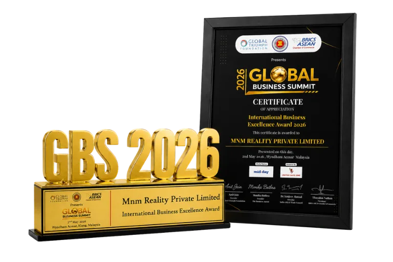MNM Reality Private Limited International Business Excellence Award and certificate Year 2026